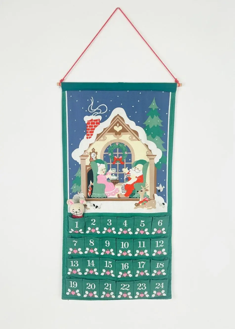 Vintage Avon Countdown to Christmas Advent Calendar w Original Mouse